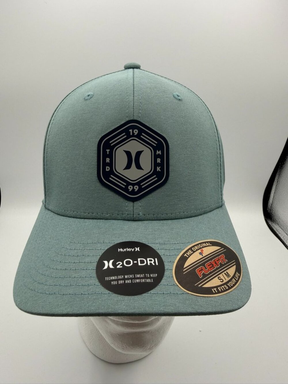 Hurley Blue H2O Dri West End Hat FlexFit S/M